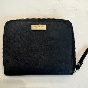Kate Spade Black Zip-Around Wallet
